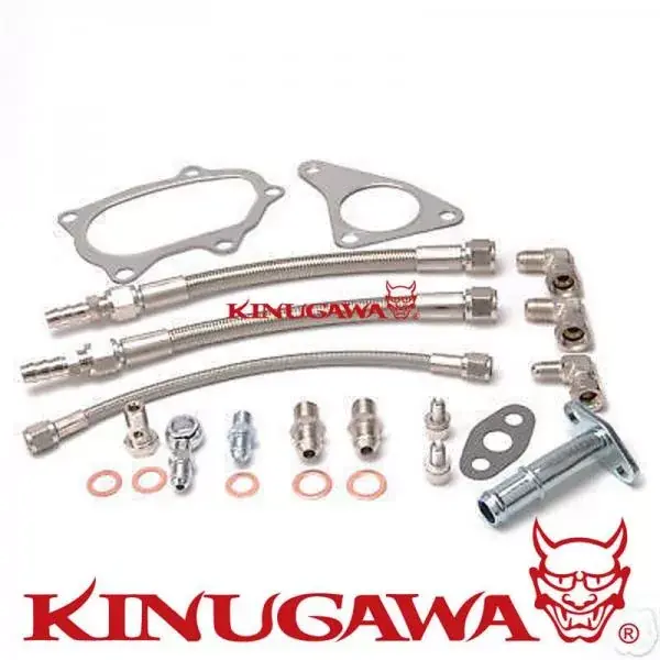 Kit hadic na vodu a olej Kinugawa pro Subaru EJ20 / EJ25 - Garrett turba Oblíbený