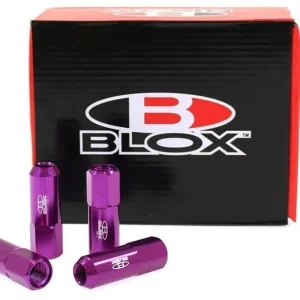 Kolové matice (štefty) Blox závit M12x1.5 Alu 60mm - fialové Pouze Dnes
