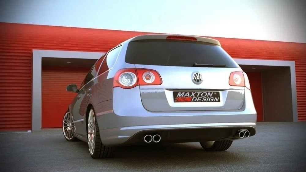 Zadní nárazník SPOILER VW PASSAT B6 ( R-LINE LOOK ) 2 Výfuk S Cenová Bomba