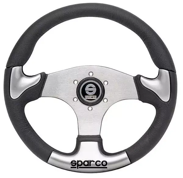 Omezená Nabídka Volant Sparco Helios P222 345mm - černý/stříbrný - PU