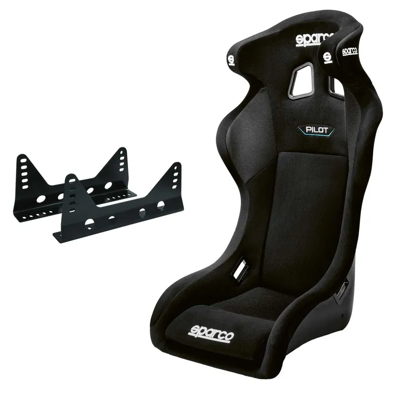 Sezónní Sleva Závodní sedadlo Sparco Pilot QRT + ocelová konzola (3007ST)