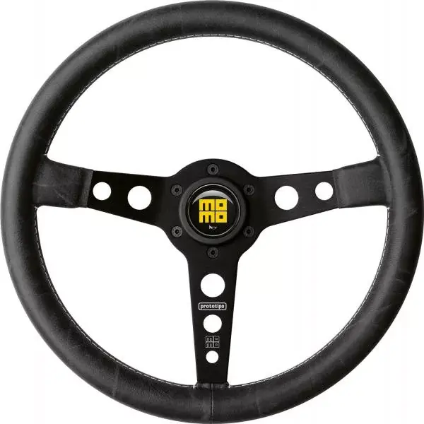 Horká Nabídka Volant Momo Heritage Line Prototipo 350mm - černý/černý - kůže