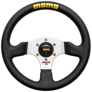 Volant Momo Competition Evo 320mm - černý/stříbrný - kůže Poslední Šance