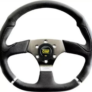 Volant OMP Cromo 350mm - černý/chrom - kůže Ihned K Objednání