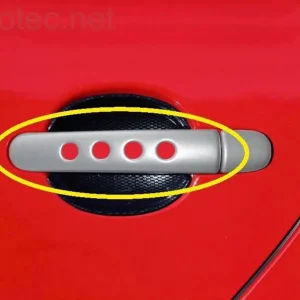 Sleva Kryty klik děrované, stříbrné matné, velký díl - 4 ks,Škoda Fabia II. 2007 - 2010