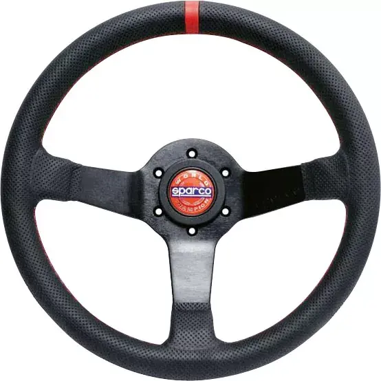 Ověřený Volant Sparco Champion 330mm - černý/černý - kůže