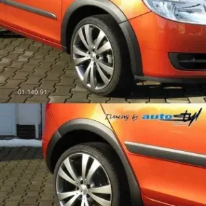Omezená Nabídka Lemy blatníků - černý desén Fabia II combi, Škoda Fabia II