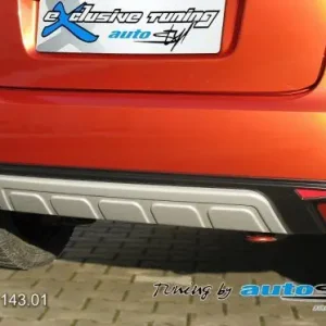 Zadní difuzor lyžina All-road - černý desén+stříbrná lyžina, Škoda Fabia II Akční Cena