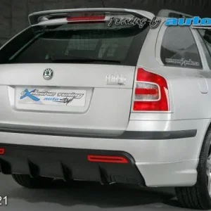 Výprodej Difuzor zadního nárazníku černý desén s bočními spoilery pro lak - combi, Škoda Octavia II