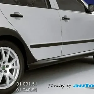 Cenový Hit Nástavky prahů - černý desén* (Škoda Fabia)
