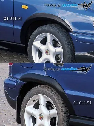 Nástavky Lemy blatníků normal - černý desén* (Škoda Felicia Facelift od r.v. 98) Novinka