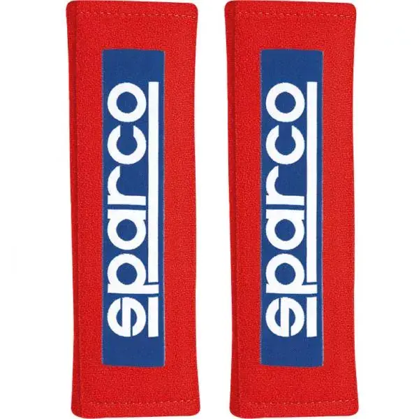 Návleky na bezpečnostní pásy Sparco červené - 76mm Nejlepší Cena