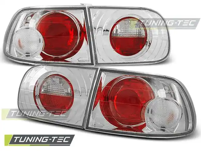 Zadní světla Honda Civic 09-91-08-95 3D chrom Víkendová Akce
