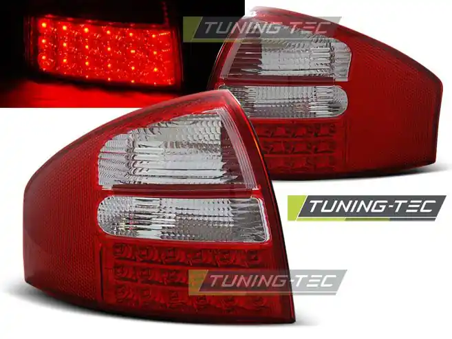 Akce Zadní led světla Audi A6 05-97-05-04 sedan červená bílá