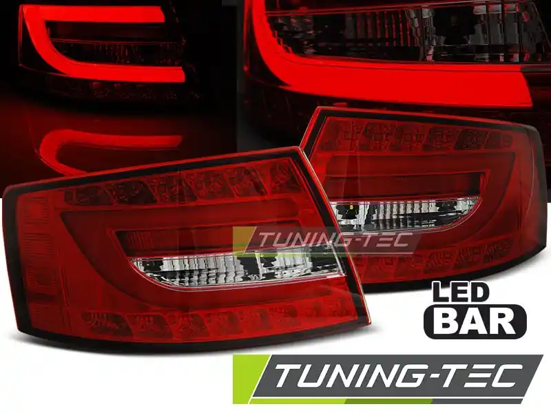 Cenově Výhodný Zadní led světla Audi A6 C6 sedan 04 / 04-08 6PIN červená bílá