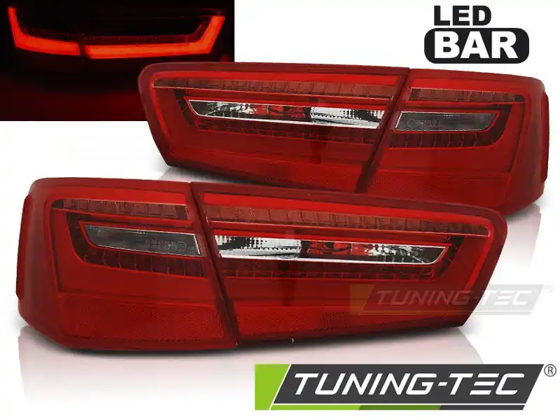 Hit Sezóny Zadní led světla Audi A6 C7 11-10-14 červená bílá
