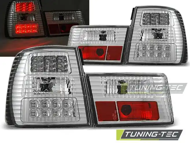 Zadní led světla BMW E34 02/88-12/95 sedan chrom Expresní Doručení