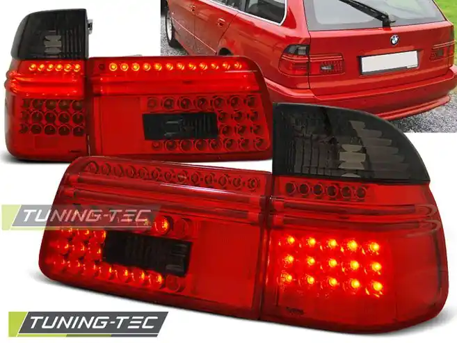 Zadní led světla BMW E39 97-08/00 touring červená kouřová Autentický