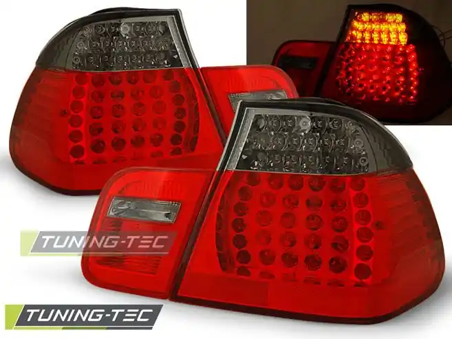 Zadní led světla BMW E46 05/98-08/01 sedan červená kouřová Super Cena
