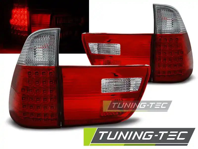 Zadní led světla BMW X5 E53 09/99-06 červená bílá Víkendová Akce