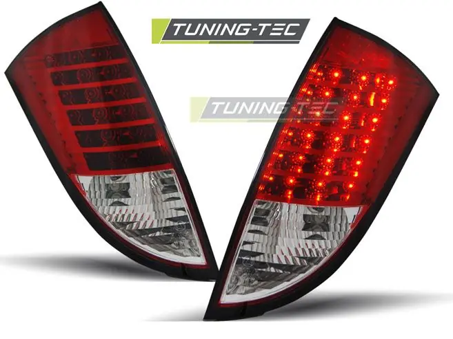 Zadní led světla Ford Focus 1 HB 98-04 červená bílá led Expresní Doručení