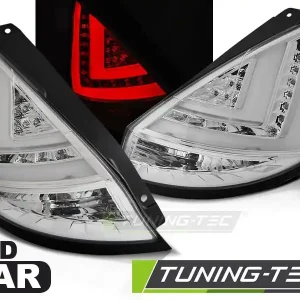 Zadní led světla Ford Fiesta MK7 08-12 HB chrom Nová Kolekce