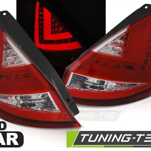 Ihned K Objednání Zadní led světla Ford Fiesta MK7 08-12 HB červená bílá led bar