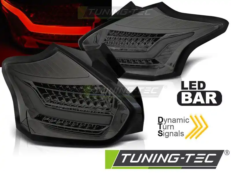 Horká Nabídka Zadní led světla Ford Focus 3 15-18 hatchback kouřová SEQ led