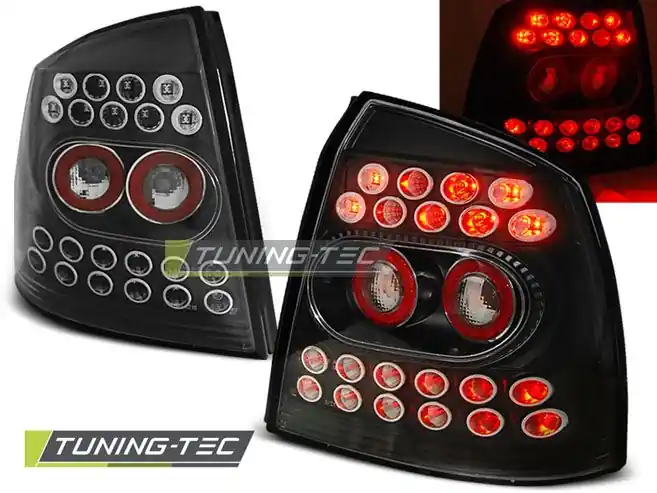 Jen Po Omezenou Doba Zadní led světla Opel Astra G 09/97-02/04 černá led