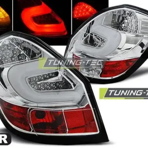 Zadní led světla Skoda Fabia II 07-06/14 chrom led bar Nejlepší Volba