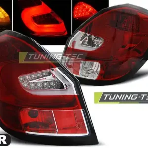Zlevněný Zadní led světla Skoda Fabia II 07-06/14 červená bílá led bar