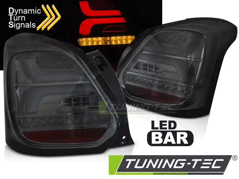 Zadní led světla Suzuki Swift VI 17- kouřová led SEQ Speciální Cena