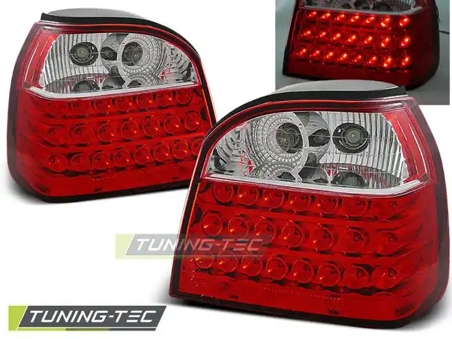 Přímo Od Výrobce Zadní led světla VW Golf 3 09/91-08/97 červená bílá led