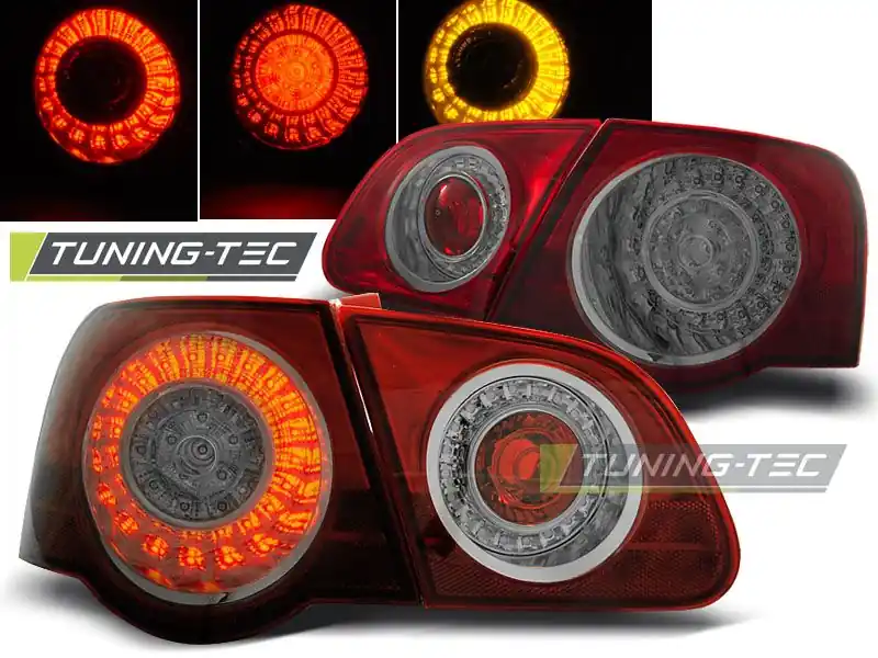 Zadní led světla VW Passat B6 3C 03/05-10 červenákouřová led Nejlepší Volba