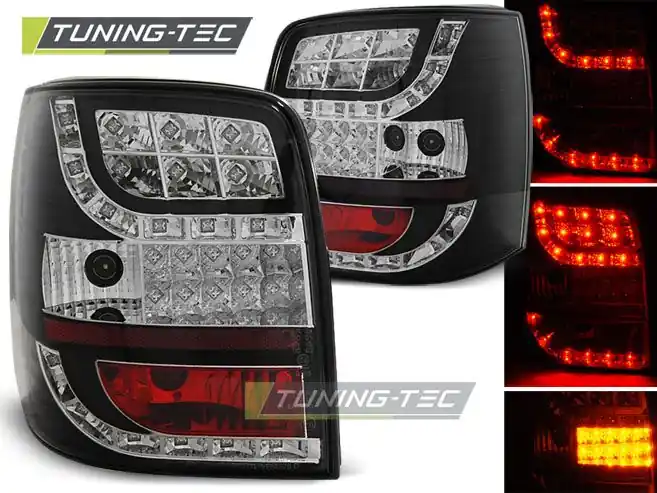 Zadní led světla VW Passat B5 96-00 variant černá led Pouze Dnes