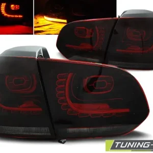 Zadní led světla VW Golf 6 10/08-12 červená kouřová led Výhodná Nabídka