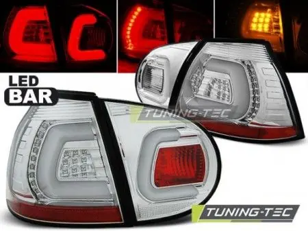 Zadní led světla VW Golf 5 10/03-09 chrom led bar Zlevněný
