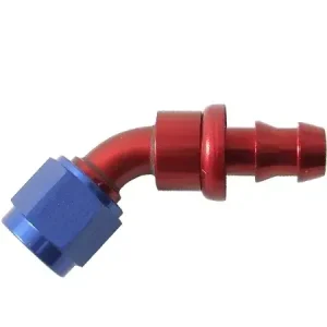 Značkový Fitinka koleno 45° D-16 (AN16) 5/16"x12-UNF - Push-On system - výstup na hadici