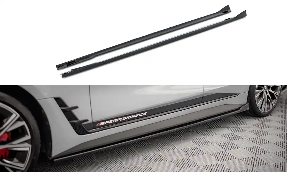 Nástavce prahů V.2 BMW 4 Gran Coupe M-Pack / M440i G26 Vrácení Zdarma