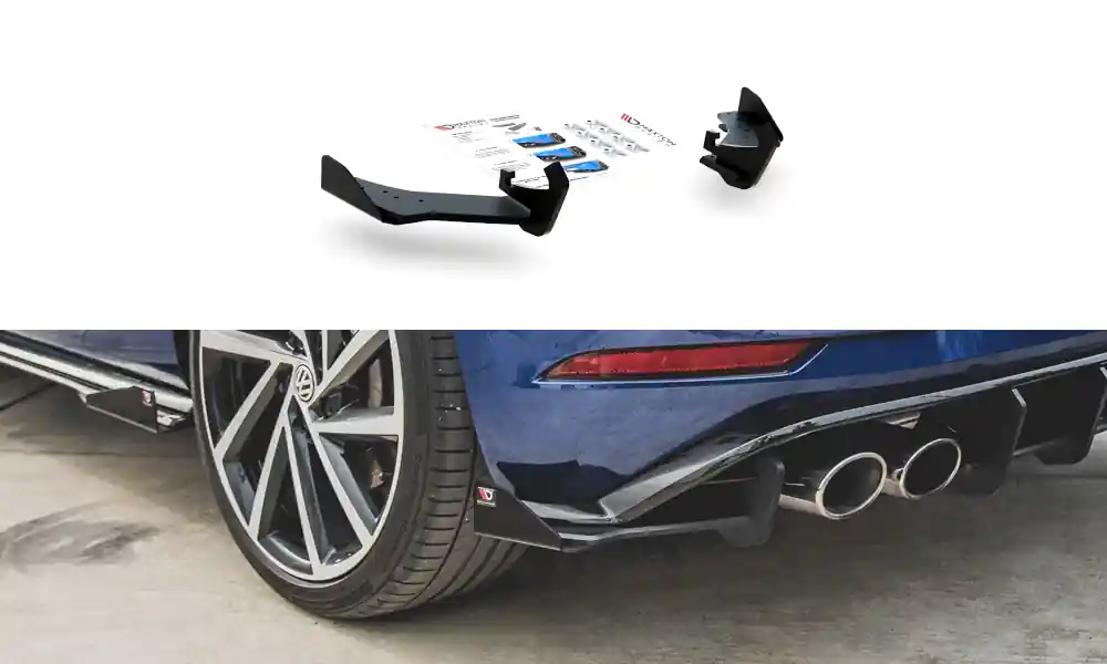 Oblíbený Boční spoiler pod zadní nárazník + Flaps VW Golf 7 R facelift