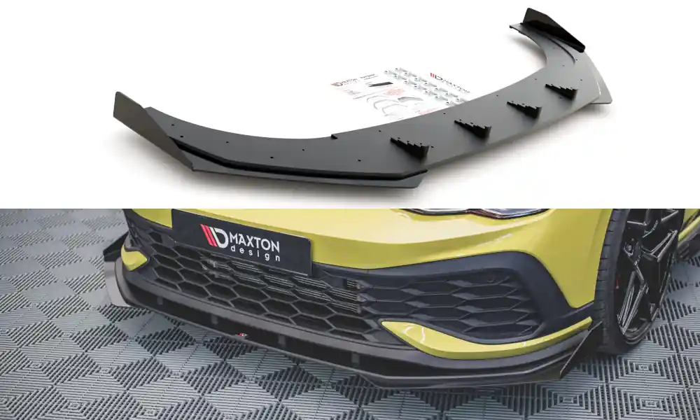 Autentický Spoiler pod přední nárazník + Flaps Volkswagen Golf 8 GTI Clubsport