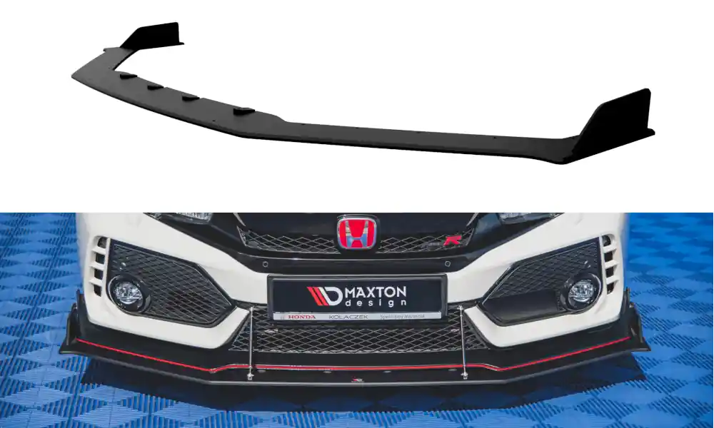 Rychlé Dodání Spoiler pod přední nárazník Honda Civic X Type-R