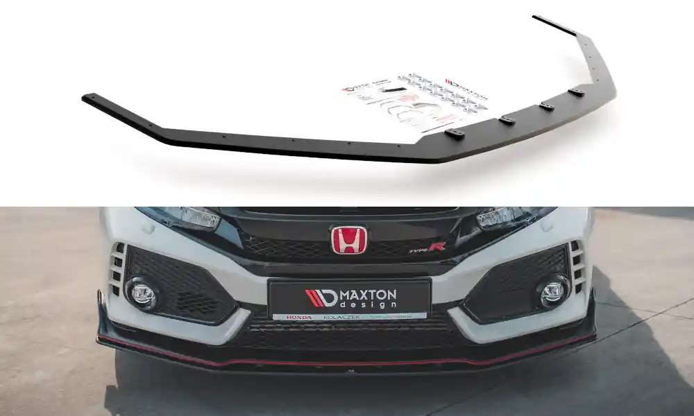 Ověřený Spoiler pod přední nárazník V.2 Honda Civic X Type-R