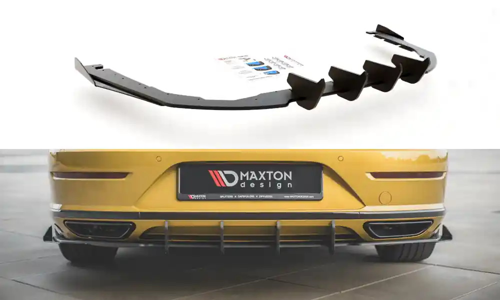 Ihned K Objednání Středový spoiler pod zadní nárazník + Flaps Volkswagen Arteon R-Line
