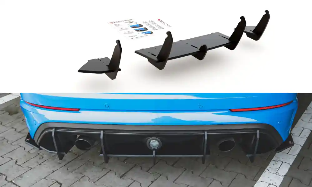 Středový spoiler pod zadní nárazník Ford Focus RS Mk3 Cenová Bomba