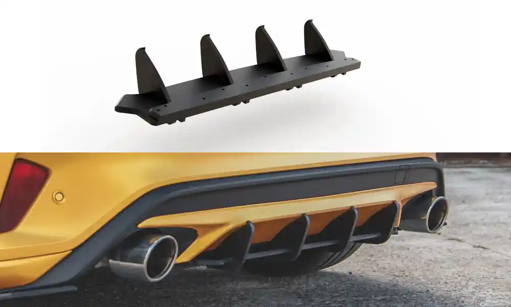 Autentický Středový spoiler pod zadní nárazník Ford Focus ST Mk4