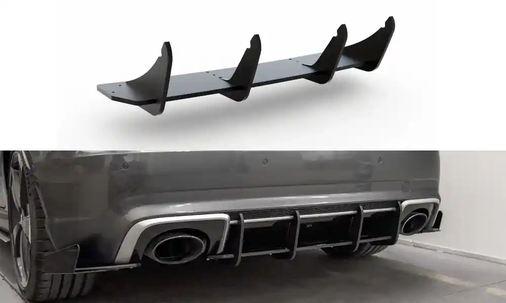 Koupit Online Středový spoiler pod zadní nárazník V.1 Audi RS3 8V Sportback