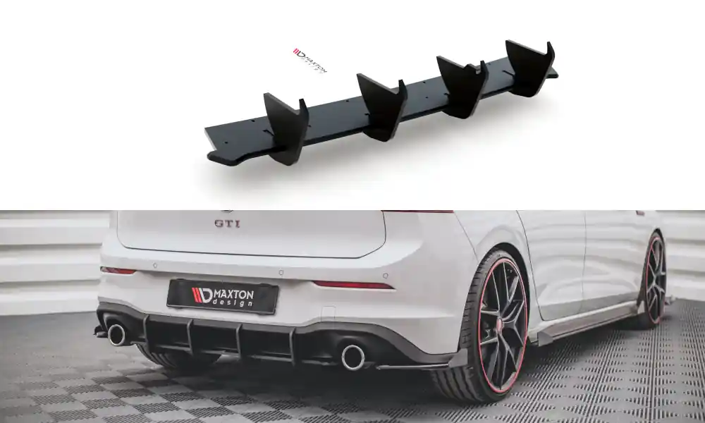 Středový spoiler pod zadní nárazník V.1 Volkswagen Golf 8 GTI Sleva