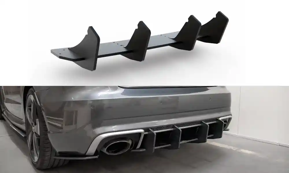 Středový spoiler pod zadní nárazník V.2 Audi RS3 8V Sportback Novinka