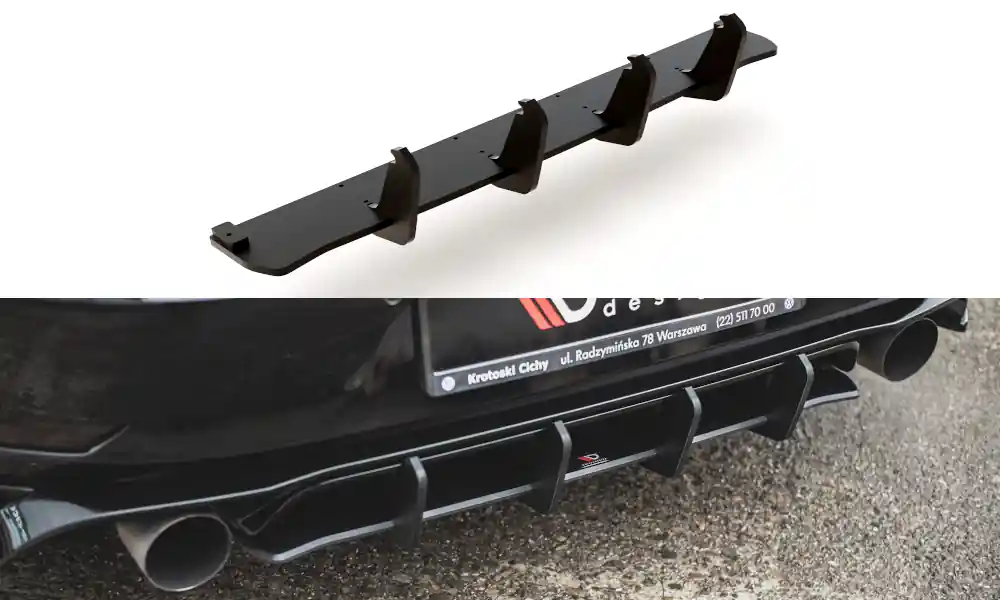 Středový spoiler pod zadní nárazník VW Golf 7 GTI TCR Akce